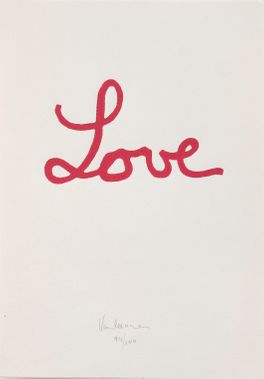 Love, 29,7 x 21 cm, linoleumdruk, 1994