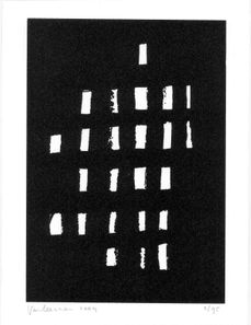 Een Oorverdovend Uitzicht, 2004,   No 6, zeefdruk, 21 x 15 cm,  € 35,-